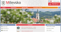 Desktop Screenshot of milevsko-mesto.cz