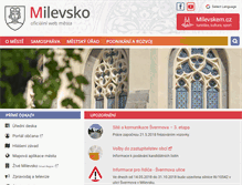 Tablet Screenshot of milevsko-mesto.cz